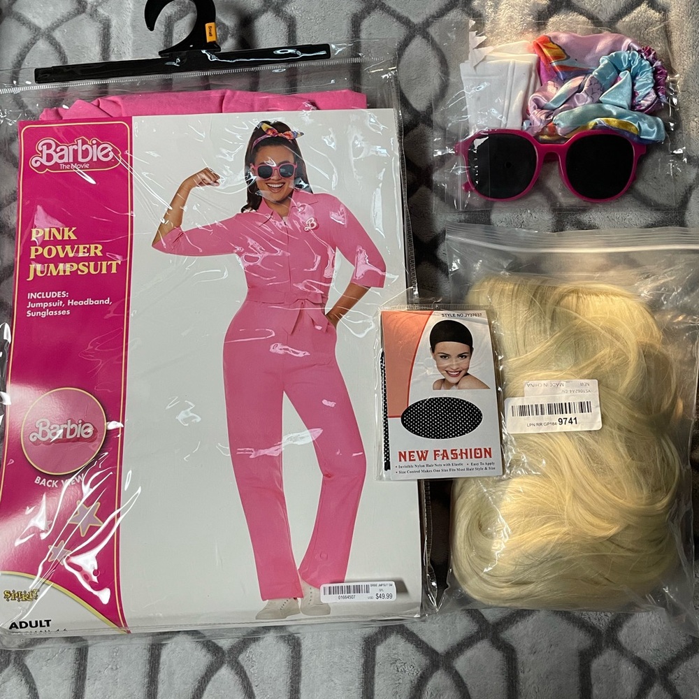 Barbie Pink Power Jumpsuit size Small